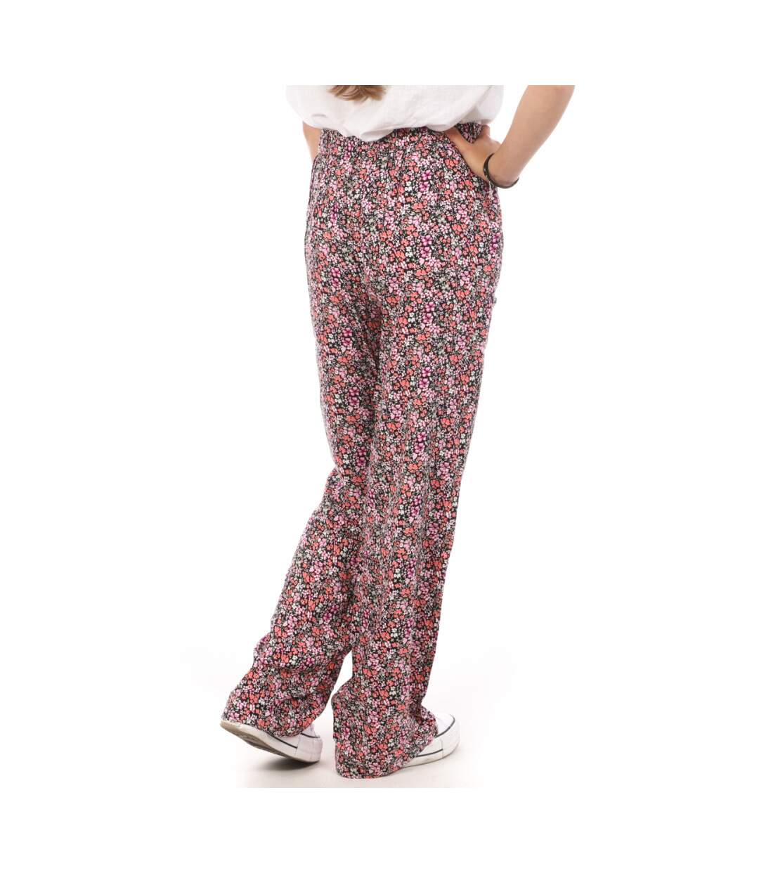 Pantalons Ample Noir/Rose Femme Vero Moda Wide