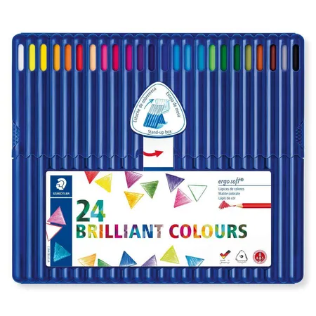STAEDTLER® ergo soft Farbstift 24 Stück in aufstellbarer STAEDTLER®-Box