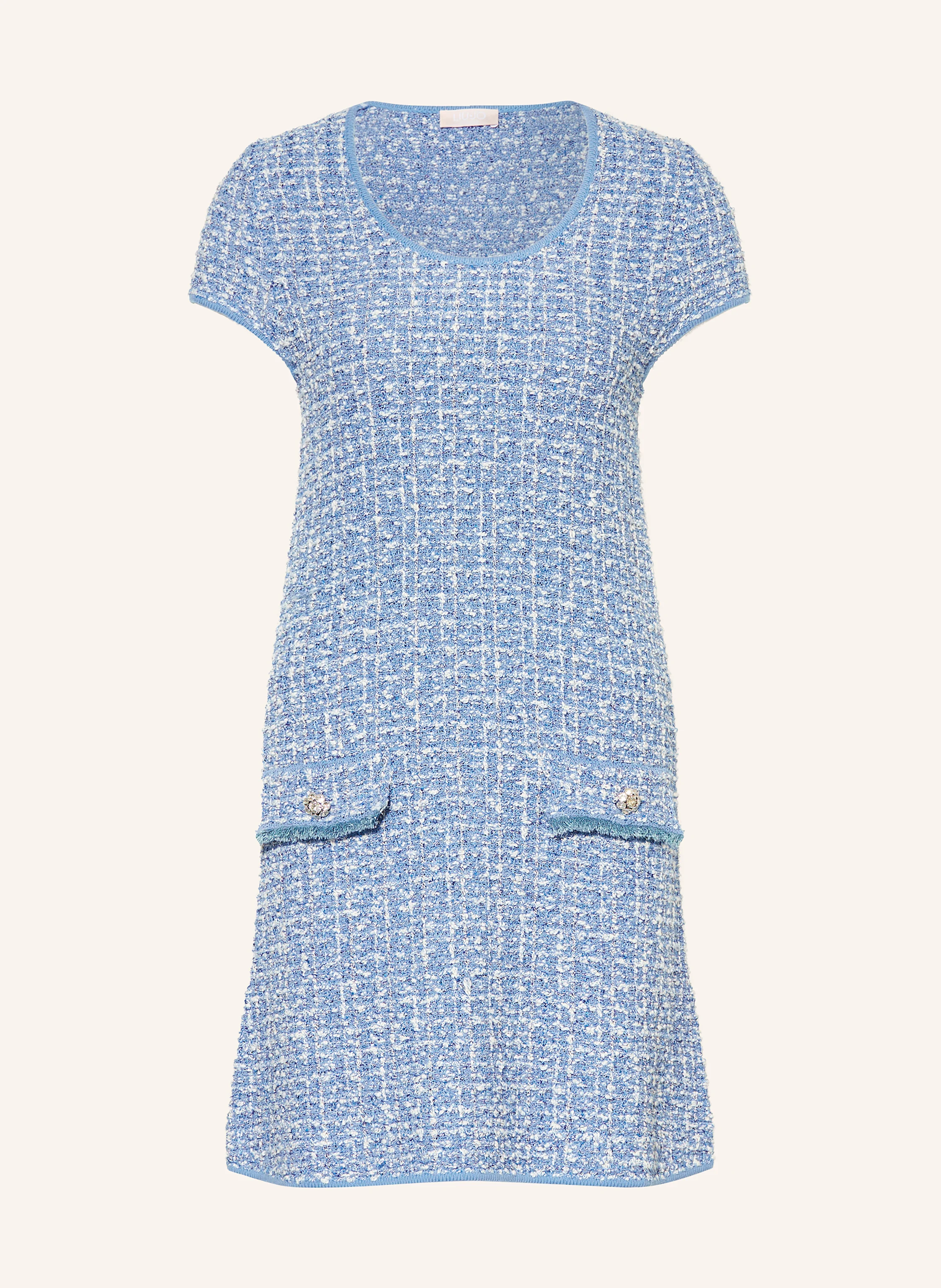 LIU JO Bouclé-Kleid mit Schmucksteinen