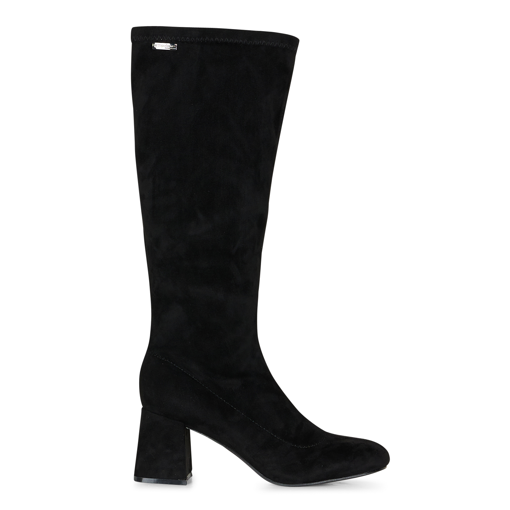 DOROTHY - Bottes en cuir velours| Noir