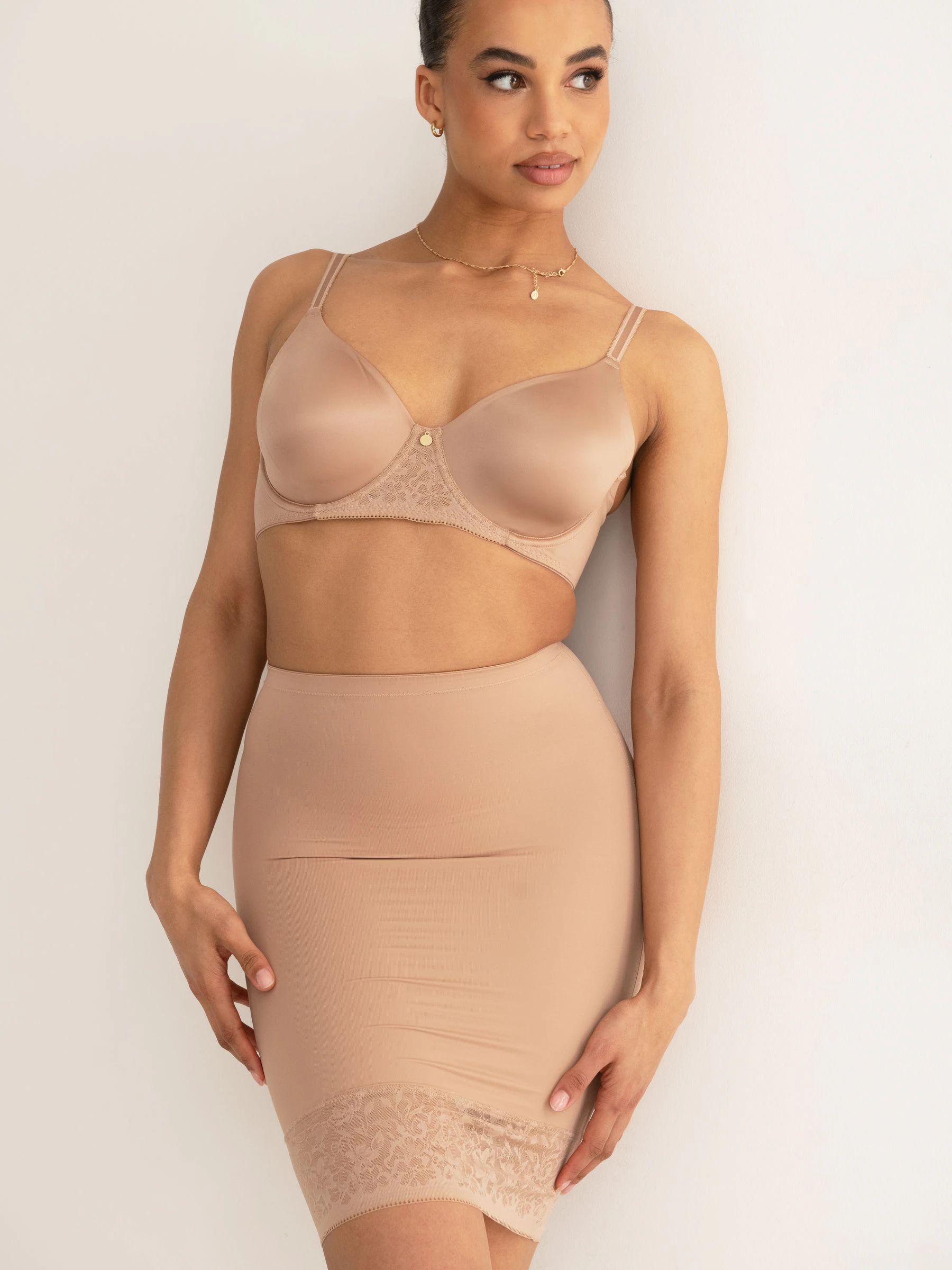 Licht beige - Pour Moi Effortless Tummy Control Half Slip Shapewear