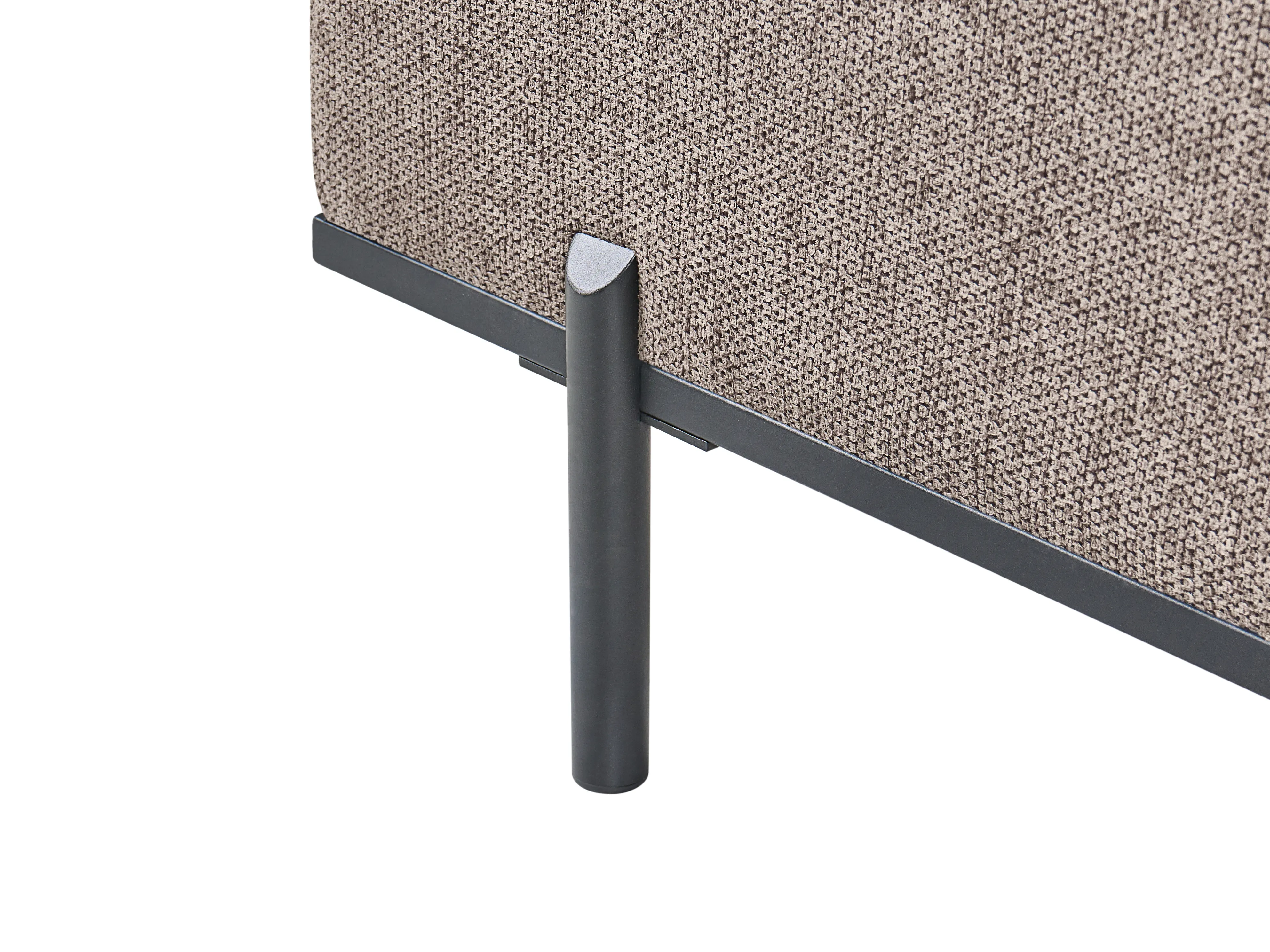 Chaise longue SAVASSE Kunstlinnen Lichtbruin