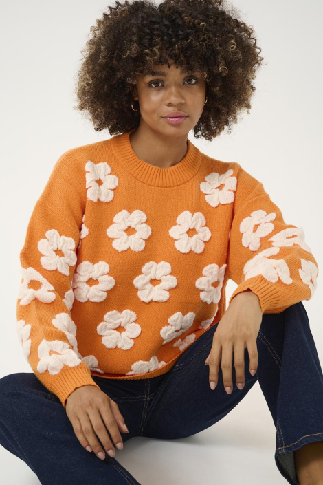 Culture oranje dames trui