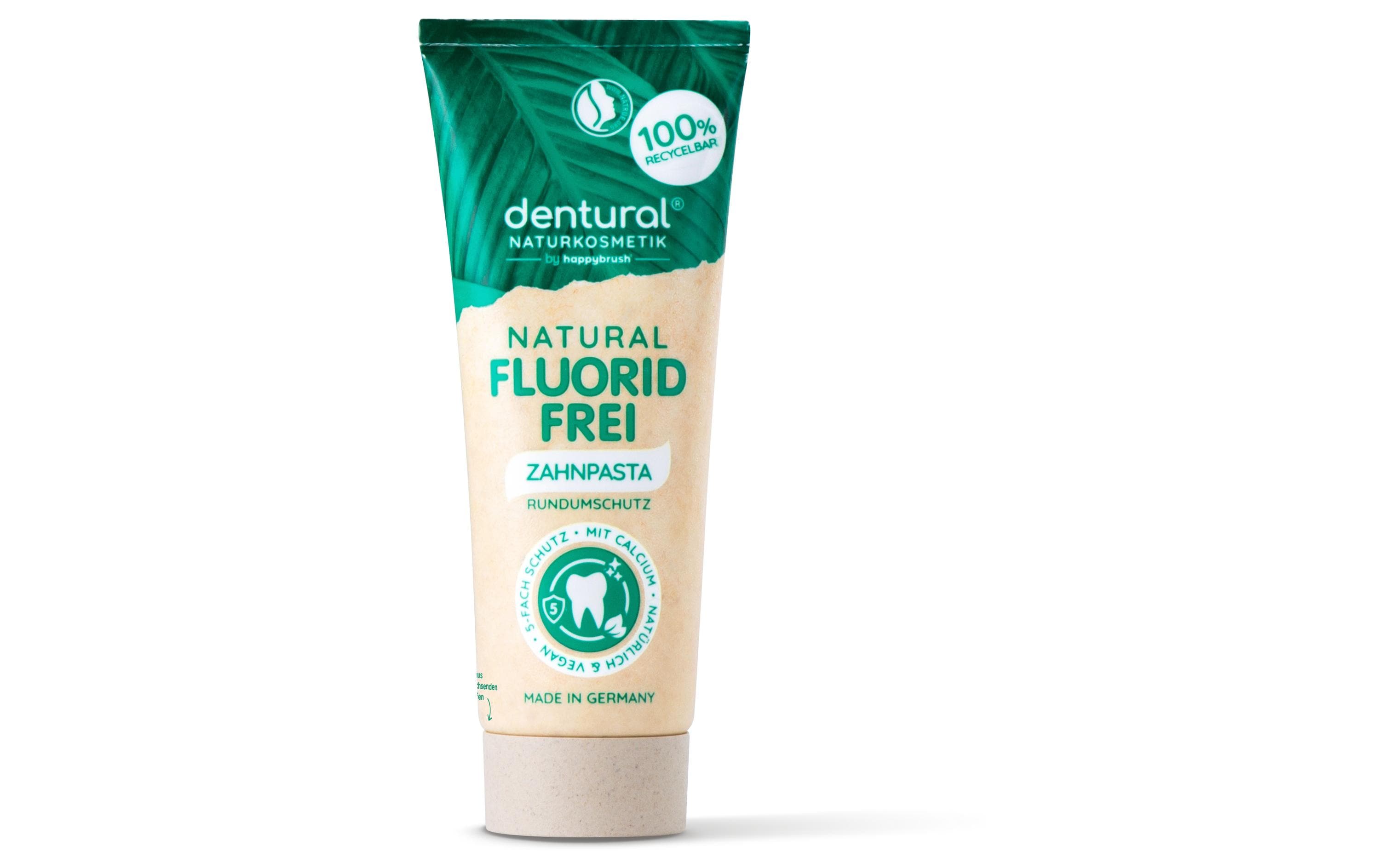 Zahnpasta Dentural Natural Fluoridfrei 75 mlVegane Zahnpasta
