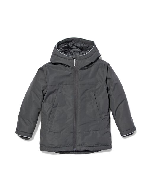 manteau à capuche gris foncé
