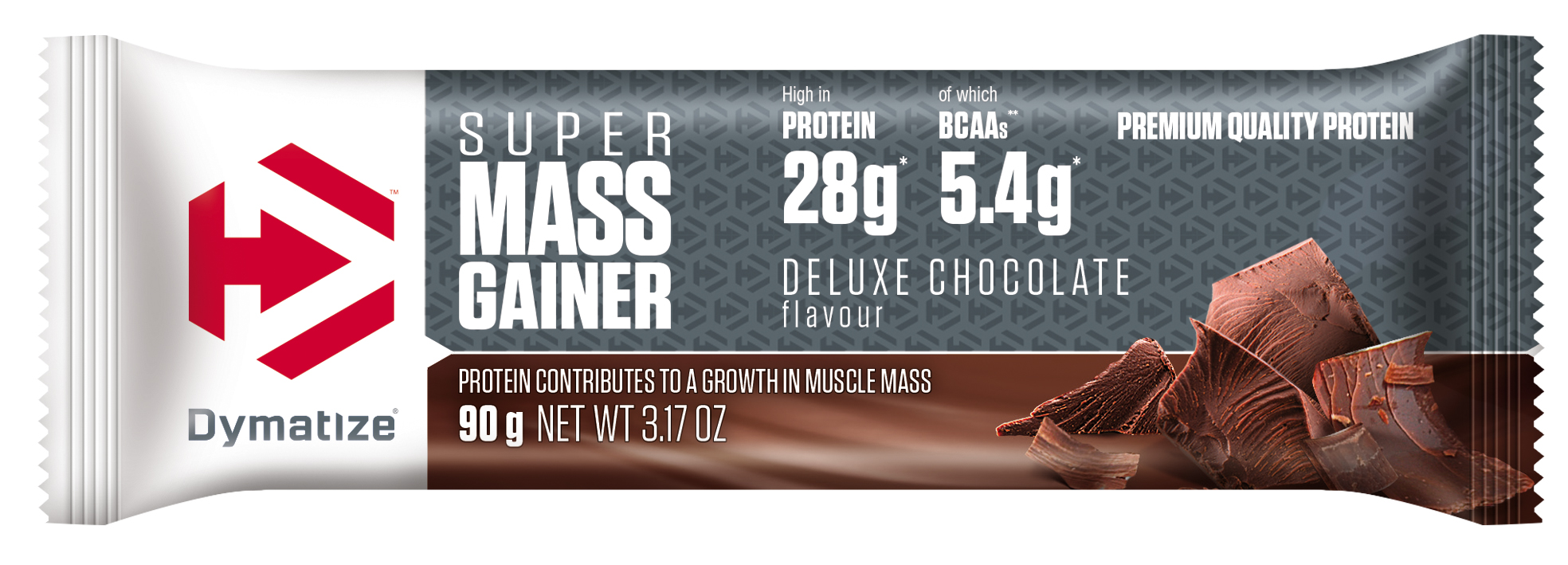 DYMATIZE Super Mass Gainer Bar Deluxe Chocolate 90 g