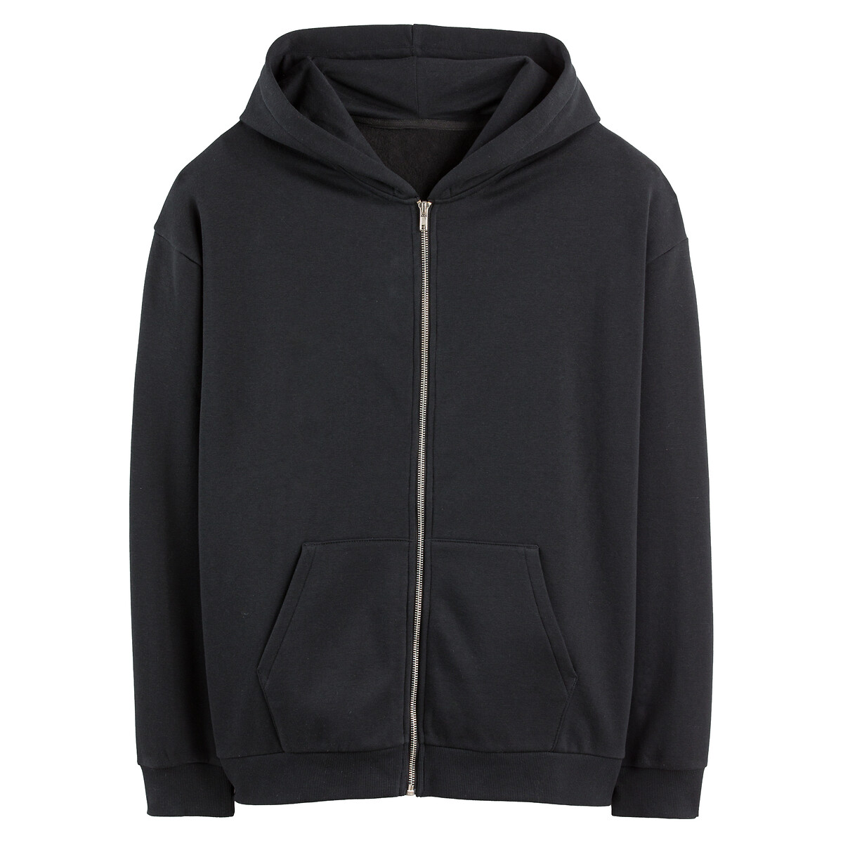 COLEÇÃO LA REDOUTE<br>Moletom oversized com zíper na cor molton, unissex