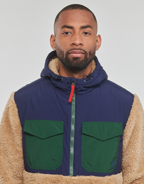 Polo Ralph Lauren - POLAIRE SHERPA ENFILABLE Camel / Multicolor
