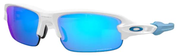 Lunettes Enfant Oakley Flak XXS Polished White / Prizm Sapphire / Ref. OO9008-0658