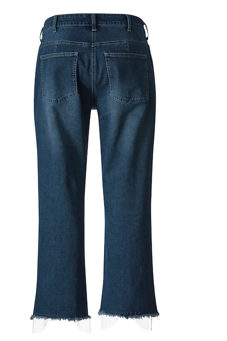 3/4-Jeans, Schlag mit Zierketten, 5-Pocket