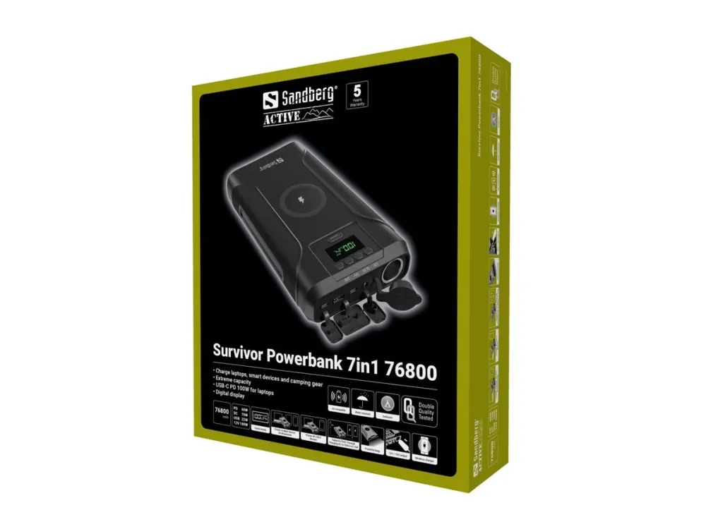 Sandberg Survivor Powerbank 7in1 76800