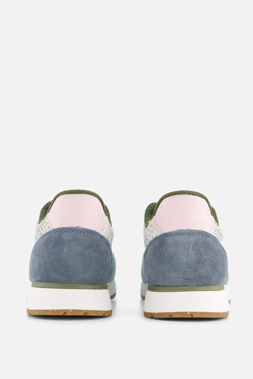 Woden Ronja Color Blocked Sneakers blauw Leer