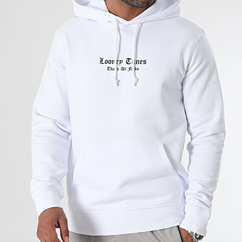 Sweat Capuche Bugs Bunny Graffiti Grey Noir
