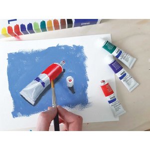 Peinture acrylique el Greco, 12 ml, set de 12