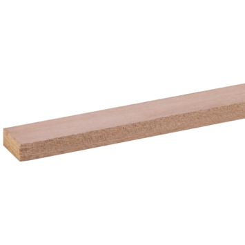 Lat geschaafd hardhout 12x27 mm 270 cm