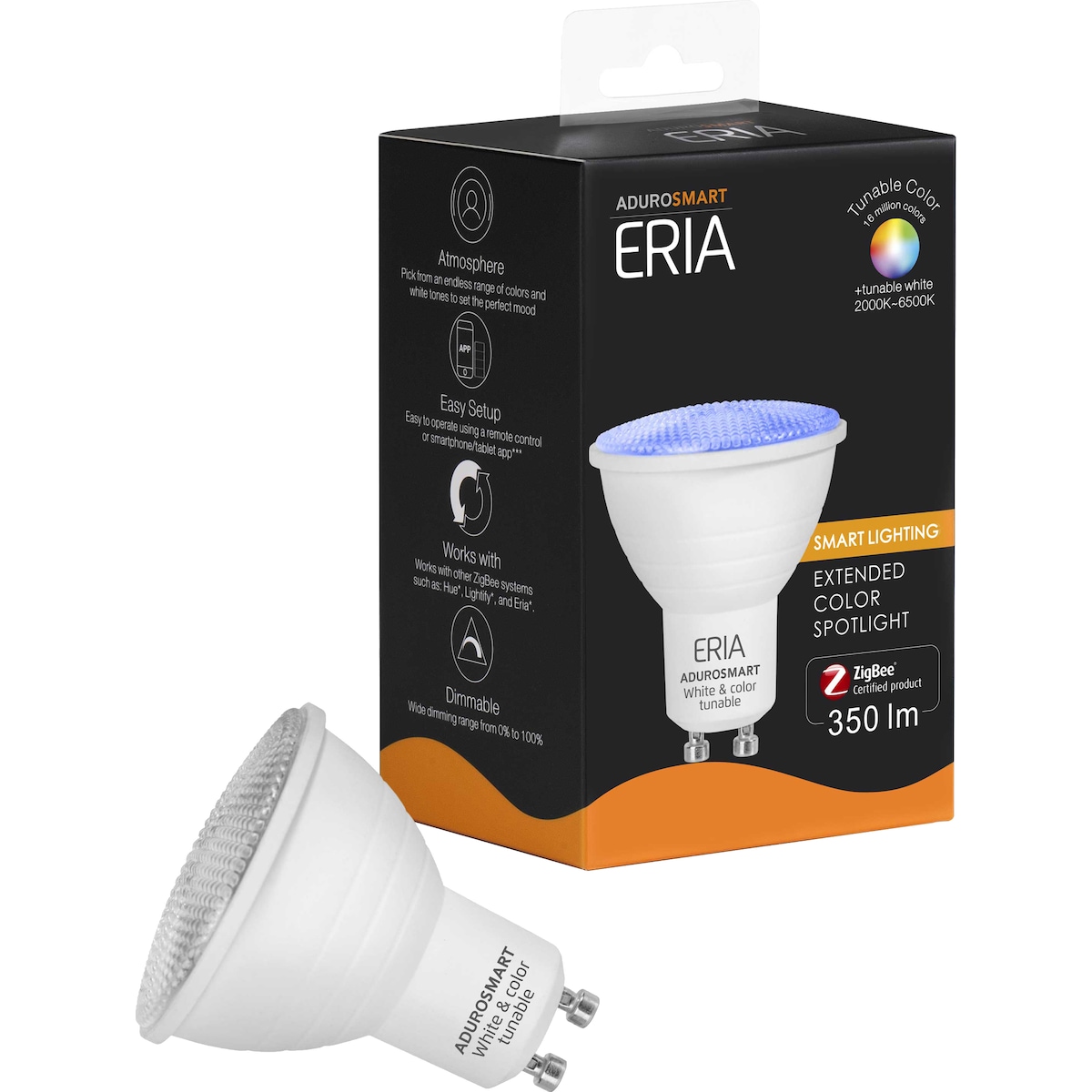 Aduro Smart Eria LED-pære 6W GU10 AS15360002