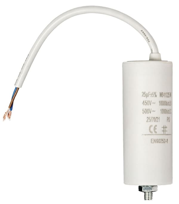Kondensator 25.0uf / 450 V + cable