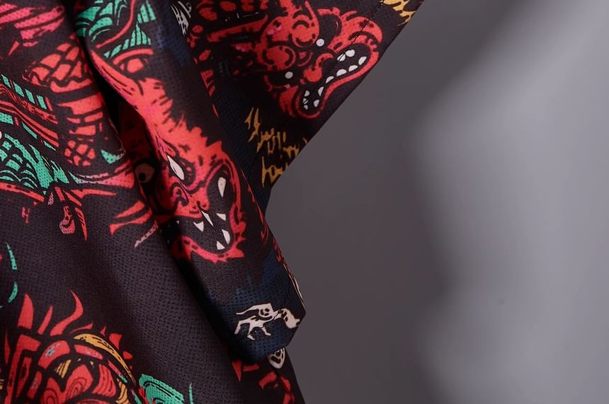 Esquerada - Licht jack met skeletprint en elleboogmouwen