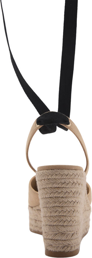 MANGO Lace-up espadrilles Lt-pastel pink