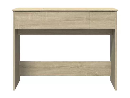 Coiffeuse avec miroir chêne sonoma 100x45x76 cm