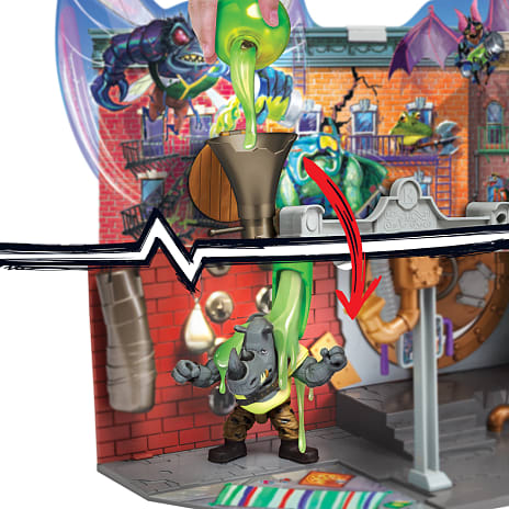 Turtles Mayhem legesæt Sewer Lair DLX