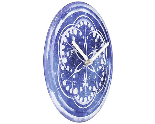Cosmo tafelklok, gehard glas, indigo, Ø 20 cm