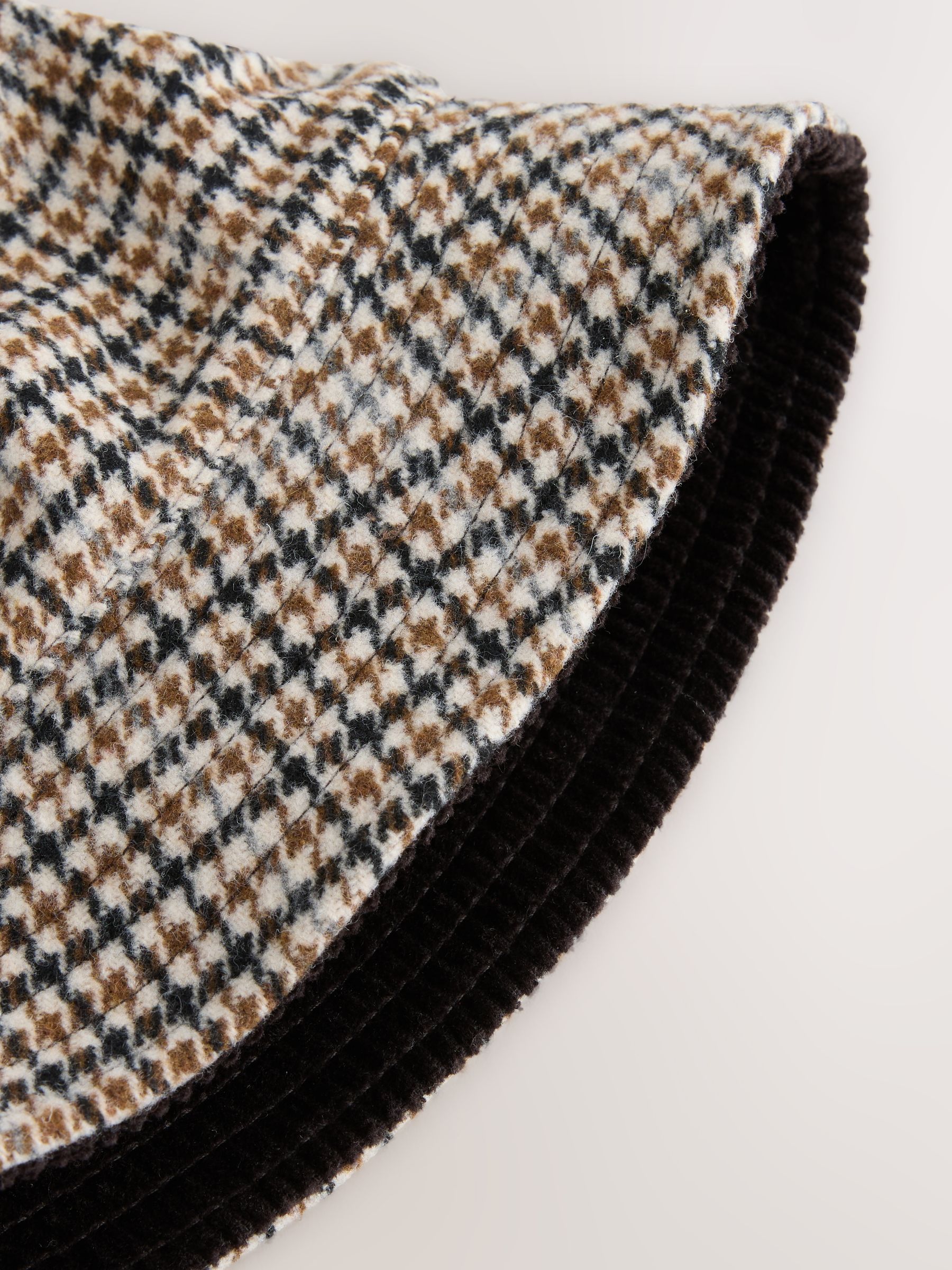 Multi - Check/Cord Reversible Bucket Hat