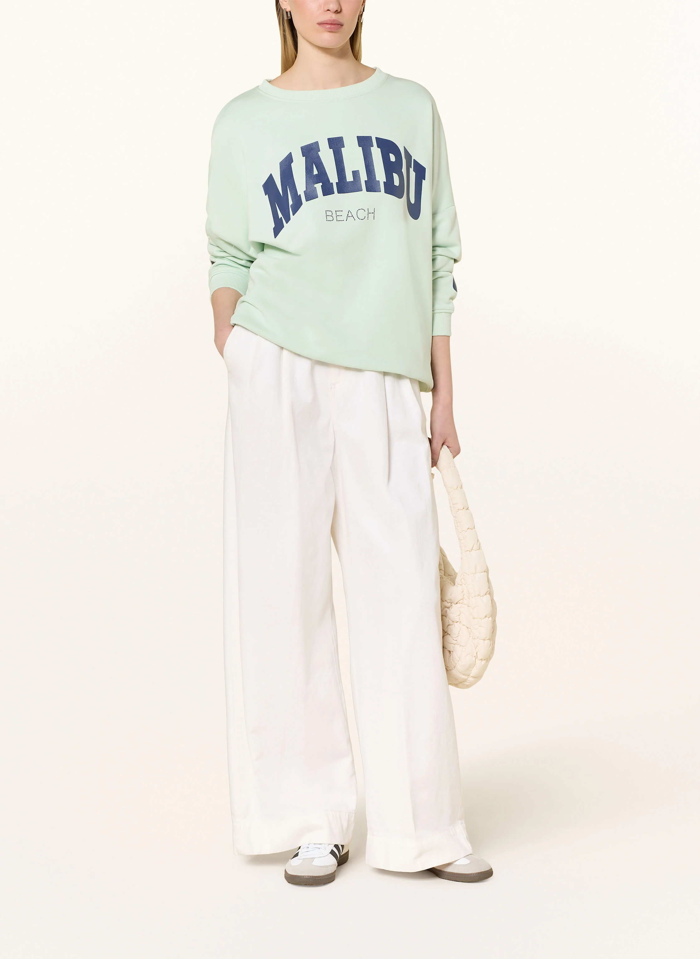 miss goodlife Sweatshirt mit Schmucksteinen