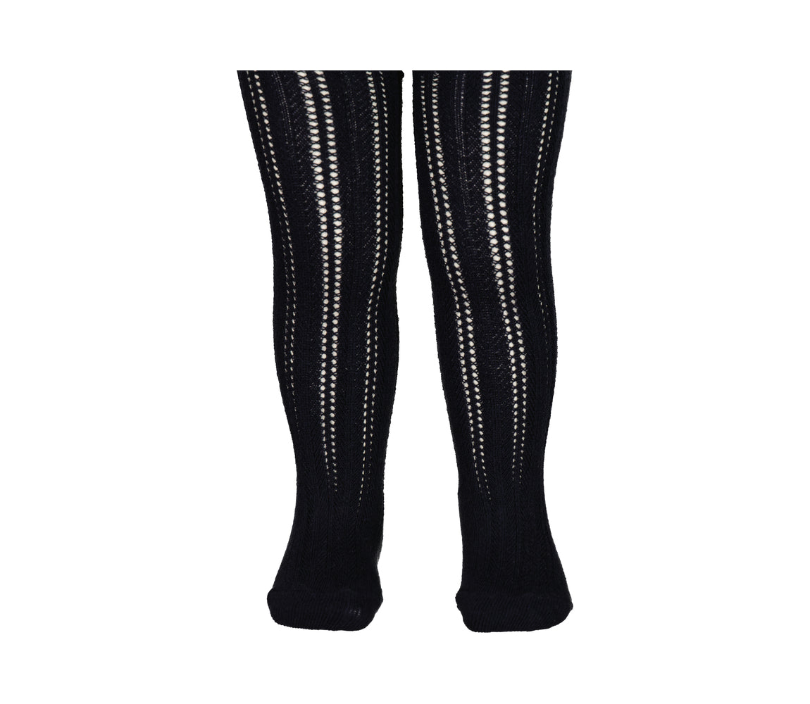 Tights Pointelle, Strømpebukser - Dark Night