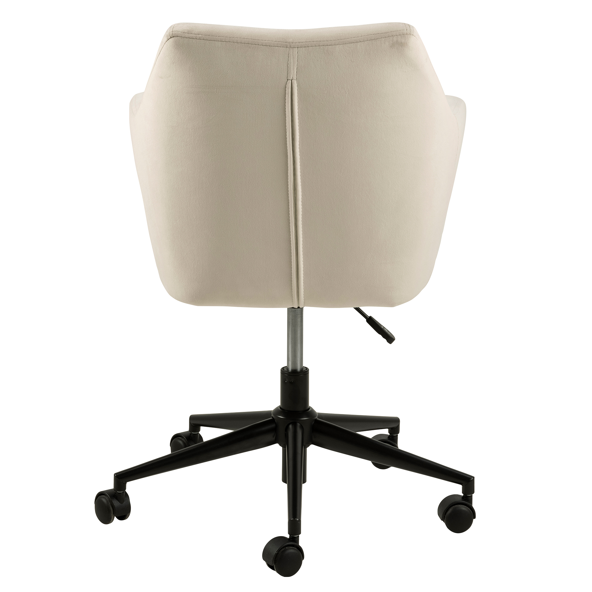 Schreibtischstuhl NORA - beige - Velours - höhenverstellbar