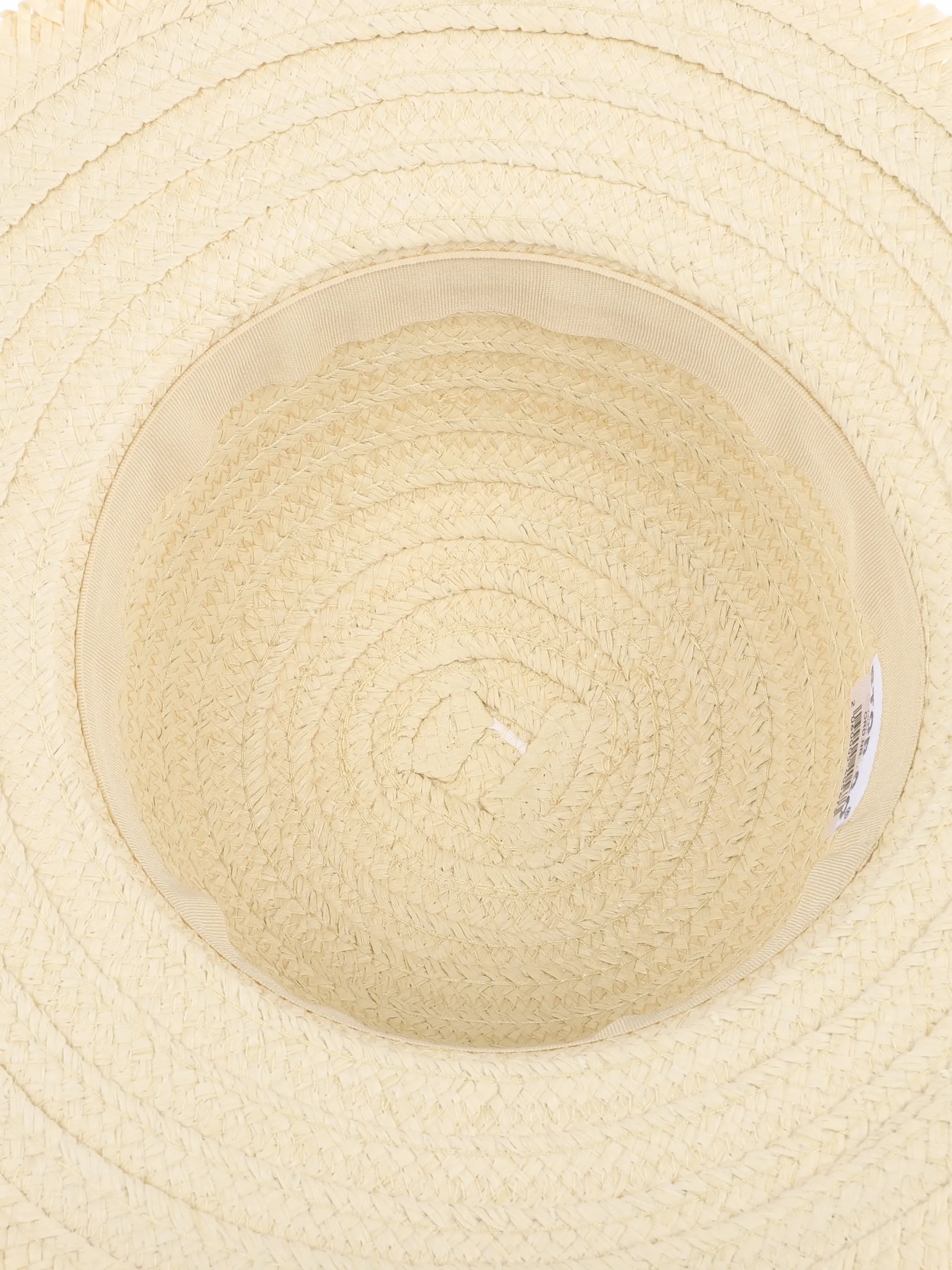 Mädchen Strohhut mit Kontraststreifen