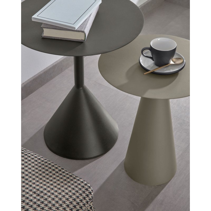 Table d’appoint Shirel Ø 40 cm verte