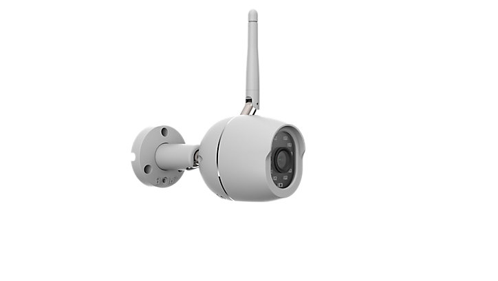 Caméra extérieure 1080p multi adaptateur blanche