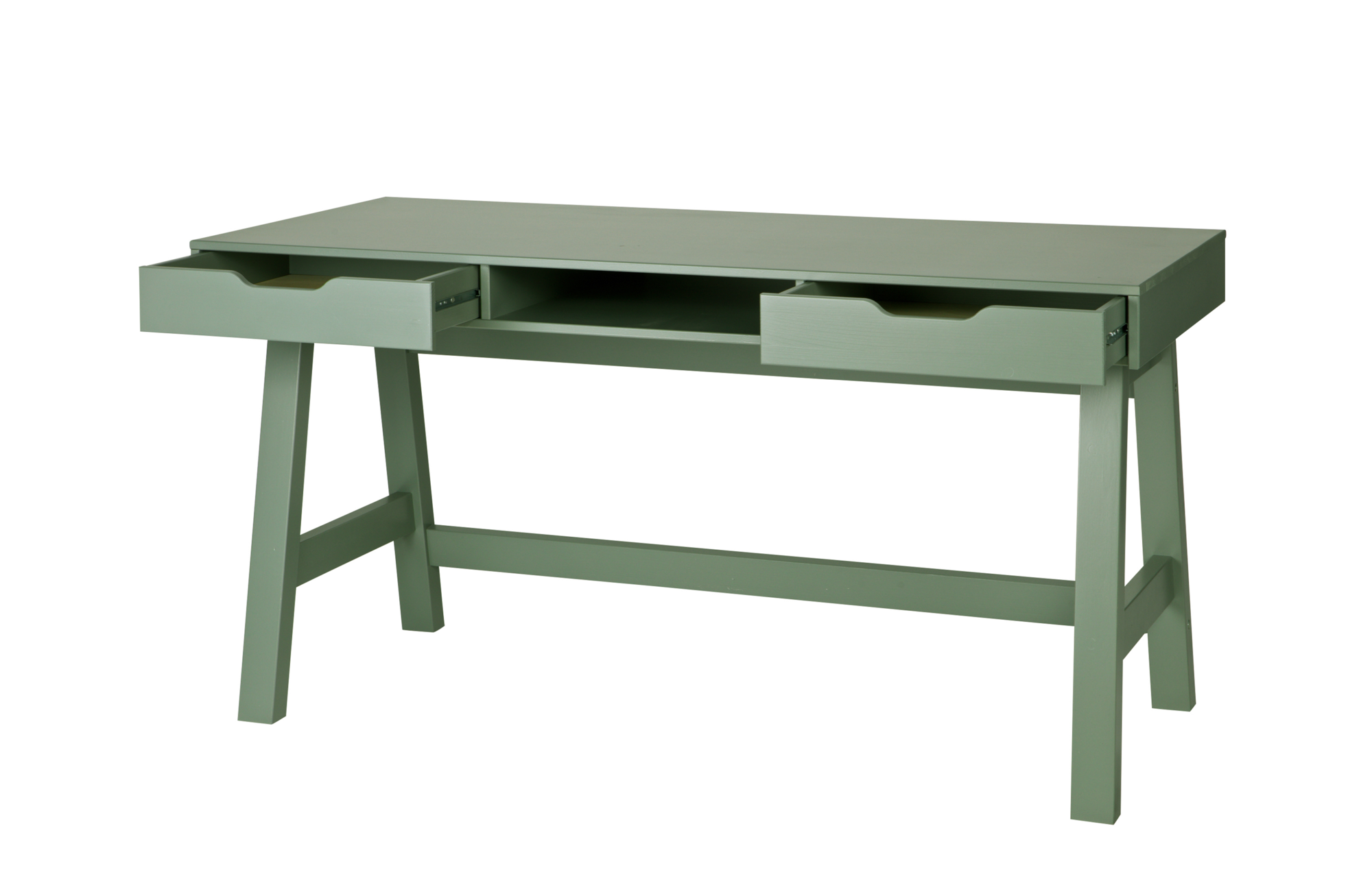 WOOOD bureau Nikki grenen [fsc] Jadegroen