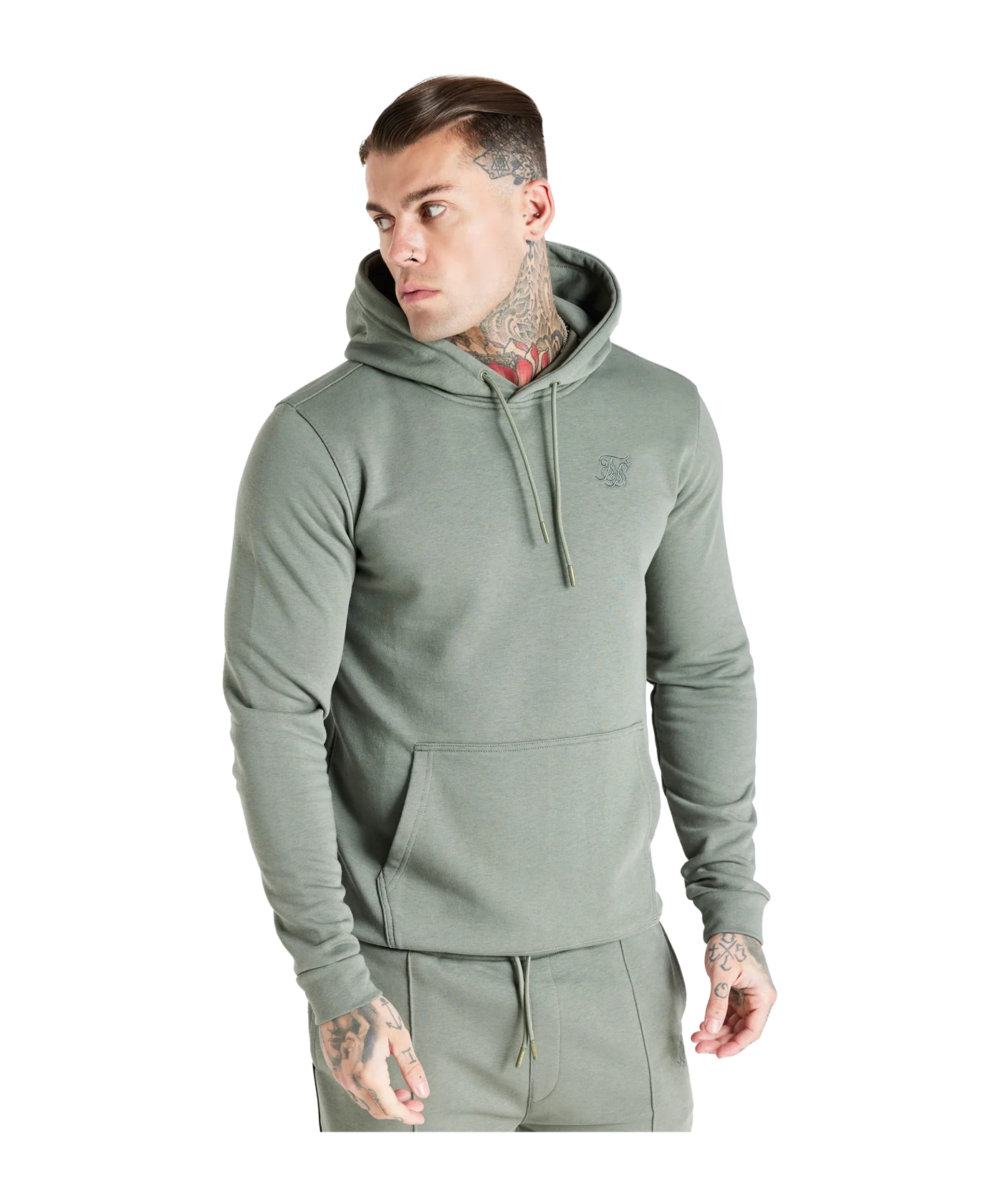 SikSilk Smart Essential Overhead Hoody Grün