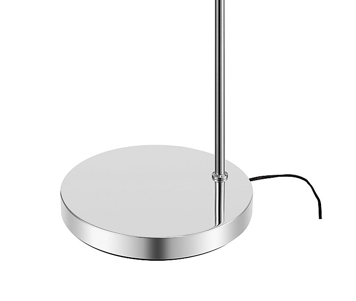 Lampadaire Kotenay GoodHome E27 argent brillant
