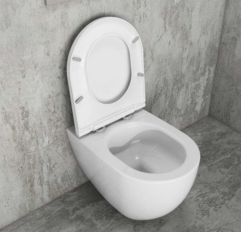 Isvea Infinity hangend toilet randloos 36,5x53cm wit