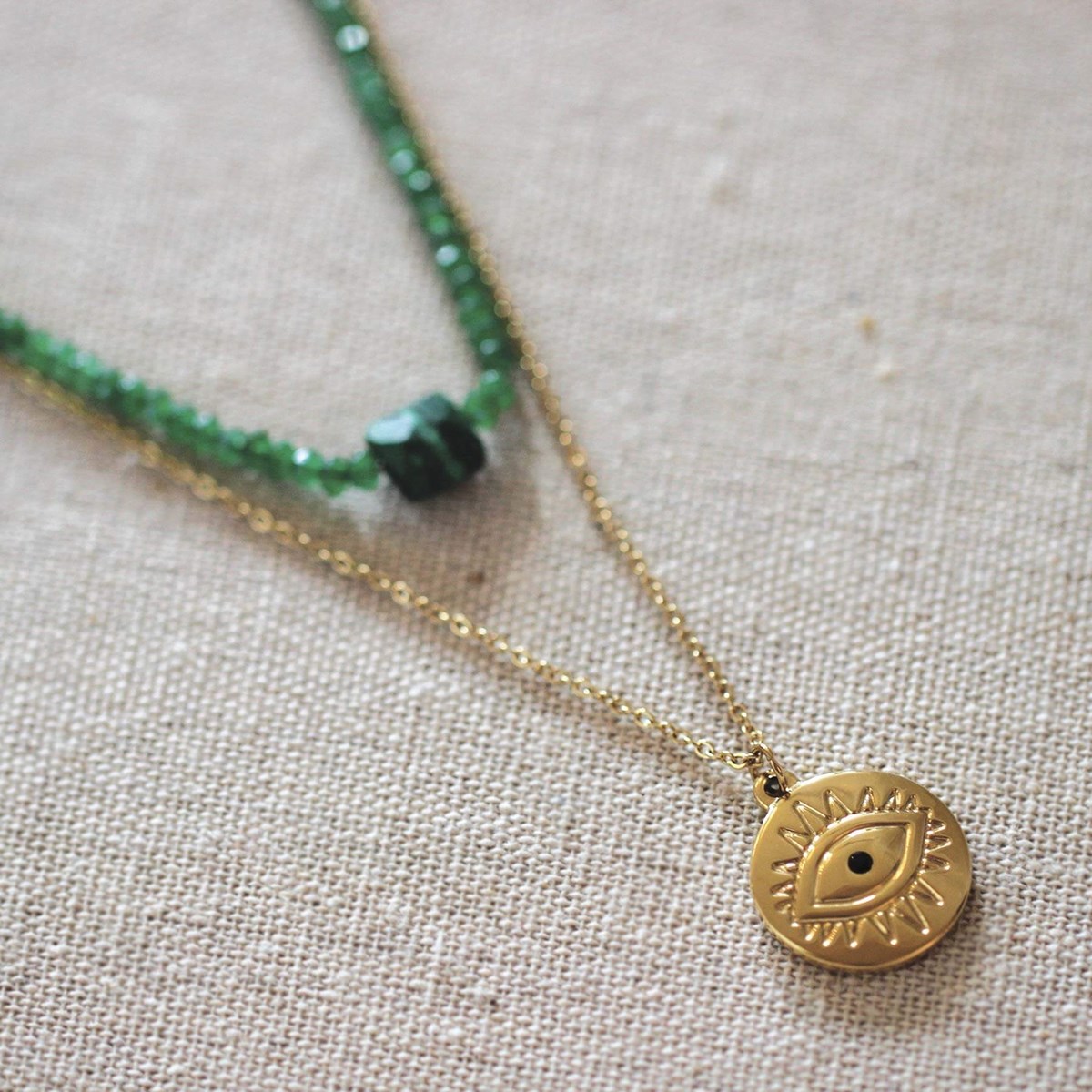 Collier Irma vert