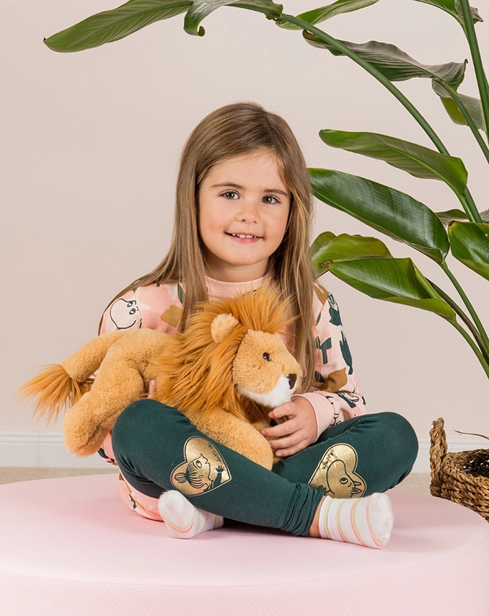 Kuscheltier LÖWE (33 cm) liegend in goldbraun