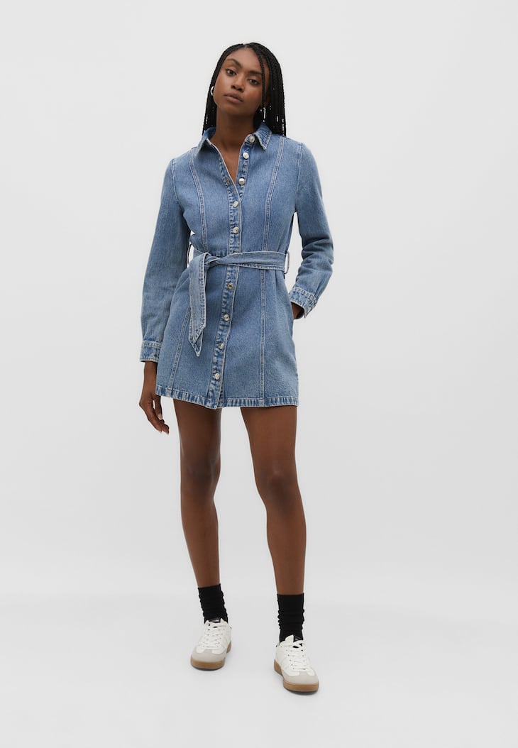 vestido camisa jeans