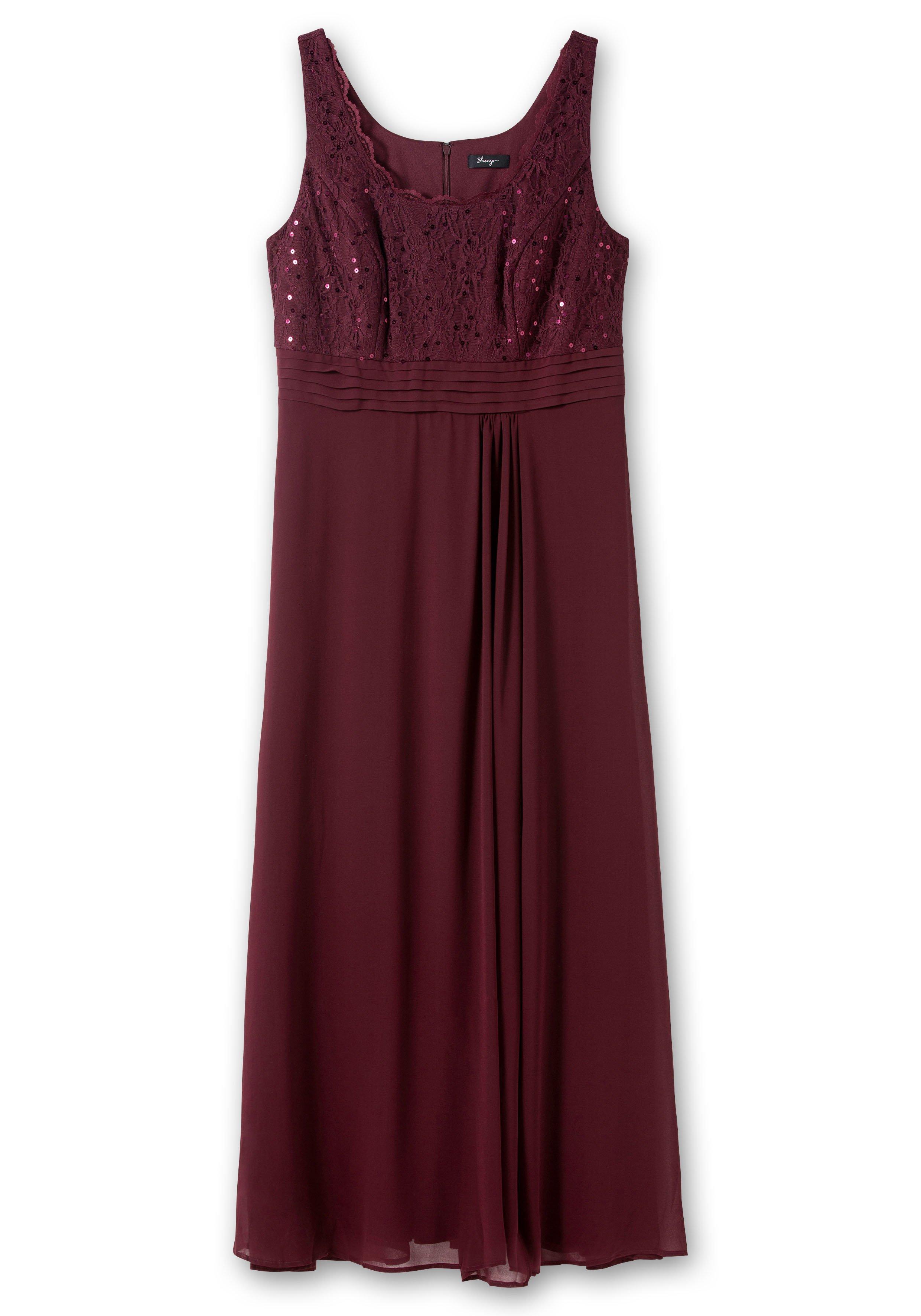 Abendkleid mit floraler Spitze
