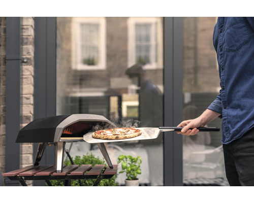 Ooni Koda 12 Gaspizzaoven 62 x 39 cm RVS Zilver/Zwart Compact met warmteregelaar en One-Touch Gasontsteking
