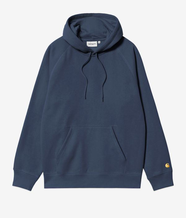Carhartt WIP Chase Hoodie (dusky blue gold) online kaufen | skatedeluxe
