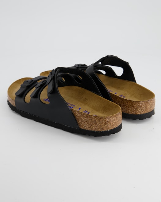 Birkenstock Florida Weichbettung Pantoletten in Schwarz