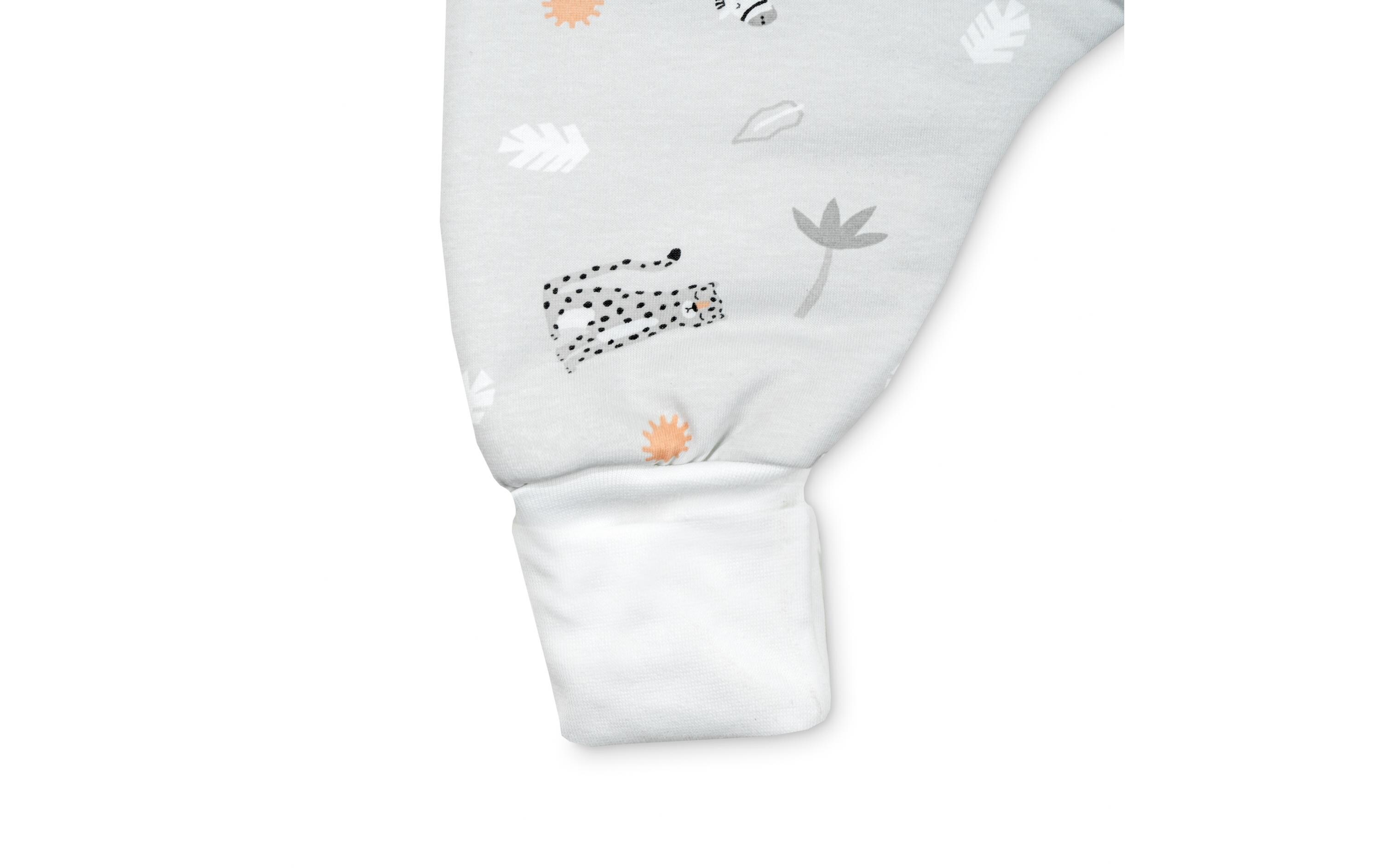 Baby-Ganzjahrschlafsack Jumper Jersey Savanne Grau 80 cmSchlafoverall Jumper für aktive Kinder