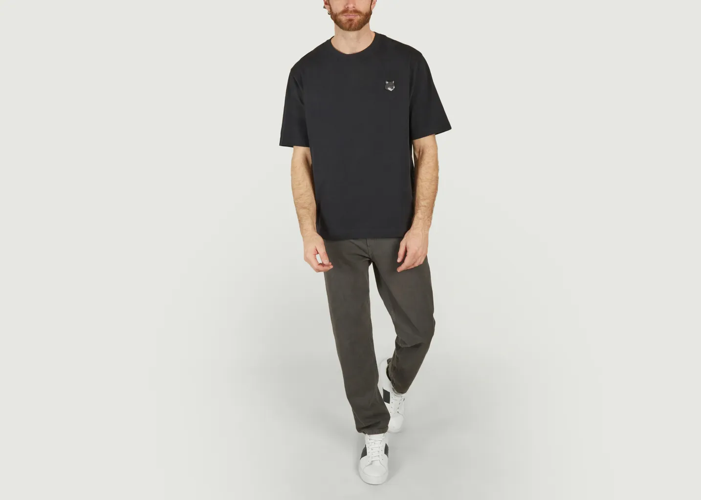 T-shirt écusson Fox Maison Kitsuné