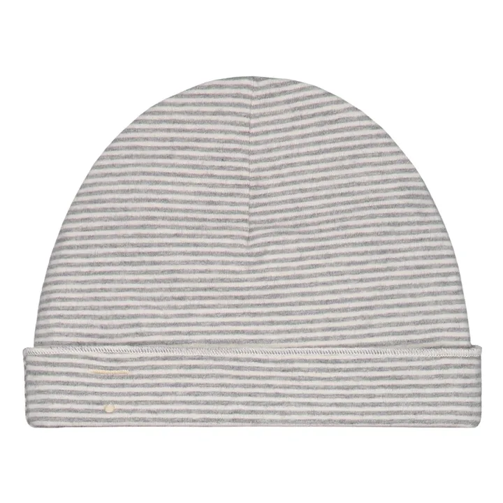 Gray Label Bonnet Baby Beanie Coton Bio | Gris