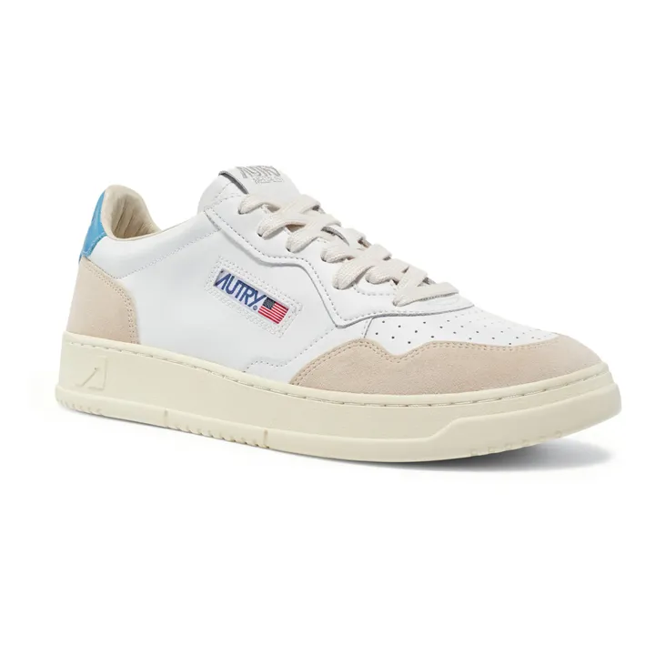 Autry Baskets Medalist Low Cuir/Suede | Bleu Clair