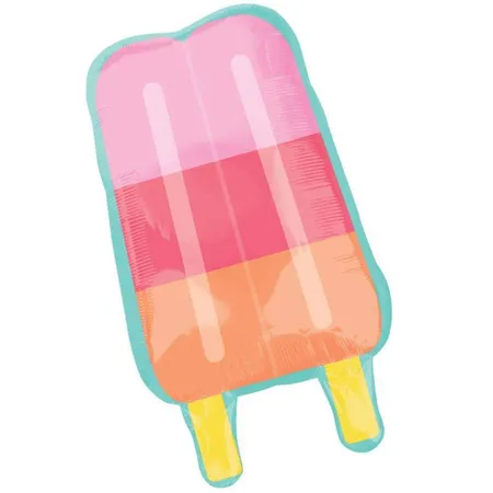 amscan Folienballon SuperShape Just Chillin' Eis am Stiel 45 x 76 cm
