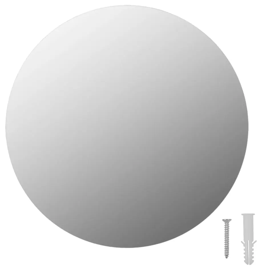 vidaXL - Spiegel - Zilver - Glas - Φ 30 cm